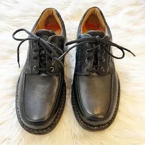 Clarks Shoes Clarks New Unstructured Unbend Black Leather Lace Up Oxfords Mens Size 85w Poshmark